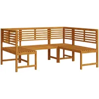 VidaXL 3-tlg. Gartenbank-Set Massivholz Akazie