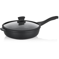 Schmorpfanne Stella Nova Aluguss schwarz 8,0cm 28,0cmØ