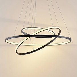 LUCANDE Filippa LED-Pendelleuchte mit 3 Ringen