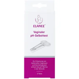 Elanee Vaginaler pH-Selbsttest zur Früherkennung bakterieller Infektionen und Schwangerschaftsvorsorge 2 St.