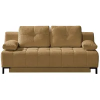 Querschläfer aus Bouclé Sammy , gelb , Maße (cm): B: 206 H: 98 T: 98.0