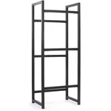 toboli Getränkekistenregal 47 x 31 x 116 cm Schwarz