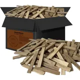 Samore Premium Anzündholz 28 kg Anfeuerholz Anmachholz Brennholz aus Eichenholz, Bio Kaminholz Ofenholz Smoker Grill BBQ trocken ofenfertig, getrocknet und unbehandelter Grillanzünder