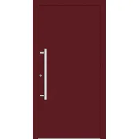 Haustür RC3 "GESA" 79 mm Weinrot RAL 3005 beidseitig innen öffnend DIN links
