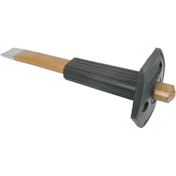 FAMEX 8225 Steinmeißel 300 mm mit Handschutz - aus deutscher Produktion