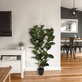 Atmosphera - Künstliche Ficus robusta-Pflanze 40x40x120cm