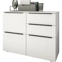 borchardt Möbel Tom Aktenschrank 93 x 35 x 72 cm weiß