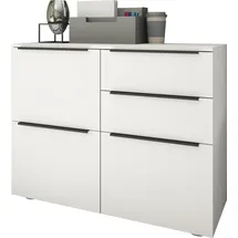 borchardt Möbel Tom Aktenschrank 93 x 35 x 72 cm weiß