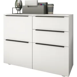 borchardt Möbel Tom Aktenschrank 93 x 35 x 72 cm weiß