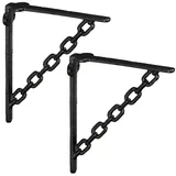 Regalwinkel Regalträger Regalhalter Wandkonsole Vintage Regalstützen 15 kg