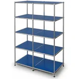 Floordirekt Metallregal 78 x 40 x 118 cm Blau