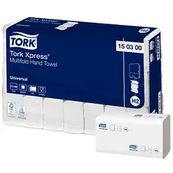 TORK Papierhandtücher 150300 H2 Universal Interfold-Falzung 2-lagig 3.360 Tücher