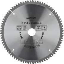 WOLFCRAFT Sägeblatt Kapp- und Gehrungssägeblatt Ø 254 mm
