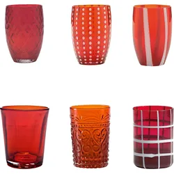 Melting Pot Gläser rot 6 St.