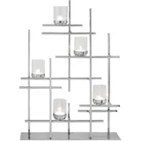 Fink Teelichthalter »PALADIN«, (1 St.), Dekoleuchter, 5-flammig, aus Edelstahl, Höhe ca. 70 cm