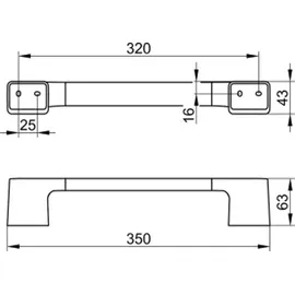 Keuco 14607010000 Haltegriff Aveno 14607,