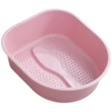 Colcolo Fußbadewanne, Fußbadewanne, tragbarer, leichter Fußwascheimer für den Haushalt, Fußwanne zum Waschen und Einweichen der Füße von Erwachsenen, Rosa