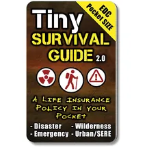 ultimate survival tips be prepared-because you never know Tiny Survival Guide: A Life Insurance Police in Your Pocket – The Ultimate Survive Anything Everyday Carry: Emergency, Disaster Preparedness Micro-Guide, Unisex, braun, 1-Pack