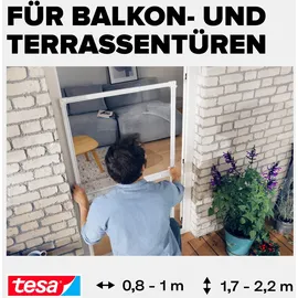 Tesa Insektenschutz-Tür Insect Stop Falt 100 x 220 cm Weiß