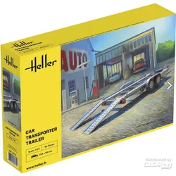 Autotransport Anhänger Bausatz Modell von Heller