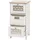 Mendler Kommode HWC-O75 63 x 30 x 30 cm Natur-weiß