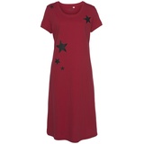 VIVANCE DREAMS Damen Nachthemd rot-schwarz Gr.44/46