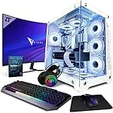 Vibox SG-IV-240 Gaming PC Set Komplett • Monitor 27 Zoll • AMD Ryzen 7 5700X 4,6GHz • AMD Radeon RX 9070 XT 16GB • 32GB RAM • 1TB NVMe SSD • Windows 11 • WLAN