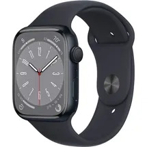 Apple Watch Series 8 GPS 45 mm Aluminiumgehäuse mitternacht, Sportarmband mitternacht