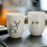 Villeroy & Boch Statement Becher mit Henkel XMAS Rentier 2-tlg.