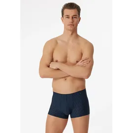 SCHIESSER Long Life Soft Shorts navy-schwarz gestreift L