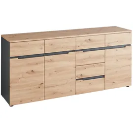 VOLEO Sideboard 180 x 82 x 44 cm Grau