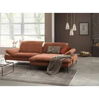 W.Schillig Ecksofa »enjoy&MORE«, in Living coral, Füße schwarz pulverbeschichtet,
