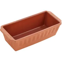 ROMERTOPF Kastenform Torta 31 cm aus Naturton, sauerteigbeständige Brot- und Kuchenbackform mit Glasur im Unterteil, ca. 31 x 14 x 8,5 cm, 1,7 Liter Volumen, spülmaschinengeeignet, hitzebeständig