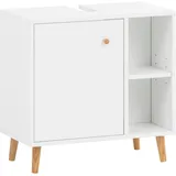 Schildmeyer Waschbeckenunterschrank Bjarne, Waschbeckenunterschrank, Made in Germany, B: 60 cm Solide Verarbeitung - Dieses Produkt ist in Deutschland gefertigt weiß