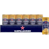 Sanpellegrino Naturali Aranciata Orangen-Limonade mit 16% Orangensaft (aus Konzentrat) 24er Pack (24 x 330ml) Einweg-Dosen