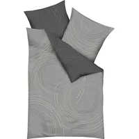 KAEPPEL Bettwäsche Jaro 135 x 200 cm Satin Grau