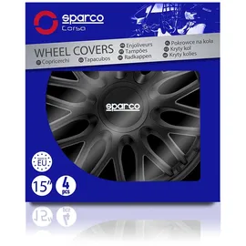 Sparco Radblenden 15 Zoll 4 Stück Schwarz