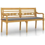 vidaXL Batavia-Bank 150 x 51 x 84 cm Braun