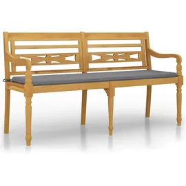 vidaXL Batavia-Bank 150 x 51 x 84 cm Braun