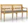 vidaXL Batavia-Bank 150 x 51 x 84 cm Braun