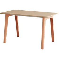 TipToe - NEW MODERN Schreibtisch, 75 x 130 cm, Birke / ashpink