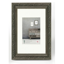 walther + design Barock Holz Bilderrahmen 40X50 cm, ANTHRAZIT