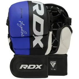 Rdx sports MMA-Handschuhe RDX MMA Handschuhe, MMA Gloves für Kampfsport Grappling Training blau XL