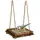 Relaxdays Vogelfutterstation Holz, Futtertisch für Wildvögel, Stellen & Hängen, Vogelfutterhaus, HBT 6,5x25x25 cm, braun