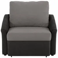 Home Affaire Schlafsofa Kunstleder 2-Sitzer Grau