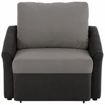 Home Affaire Schlafsofa Kunstleder 2-Sitzer Grau