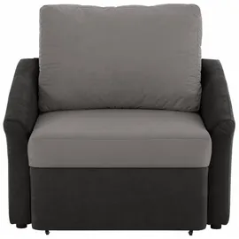 Home Affaire Schlafsofa Kunstleder 2-Sitzer Grau