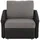 Home Affaire Schlafsofa Kunstleder 2-Sitzer Grau