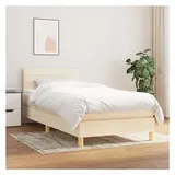 vidaXL Boxspringbett 90 x 200 cm Creme