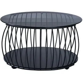 M2 Kollektion Couchtisch Shanghai 2 Glas Grau